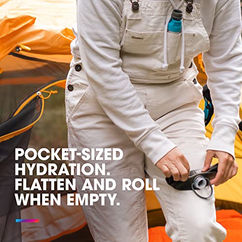 HydraPak Stow Collapsible Water Bottle – 350ml, 500ml, 1L – Ultralight, Leak-Proof, BPA-Free, Filter Compatible Travel & H...
