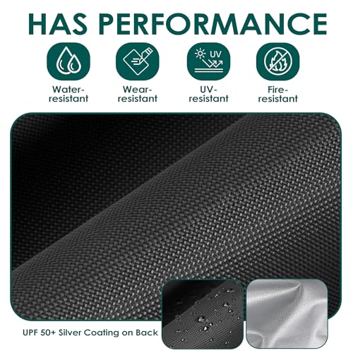 NINAT 10x10ft Canopy Replacement Top Pop Up Tent Cover Roof with Air Vent, Waterproof for Outdoor Garden Patio Pavilion Su...