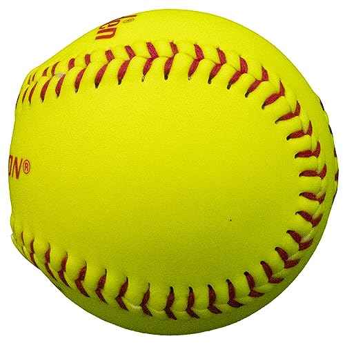 Baden ASA Synthetic Fastpitch Softballs - 11-Inch Official Size | Durable Design for Competitive Play | ASA League Softball