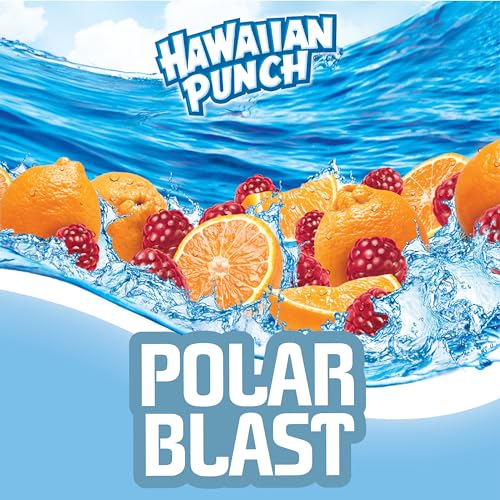 Hawaiian Punch Polar Blast Fruit Juice Drink, 10 Fl Oz Bottles, 24 Count (4 Packs Of 6), Ready-to-drink, On-the-go, Caffei...