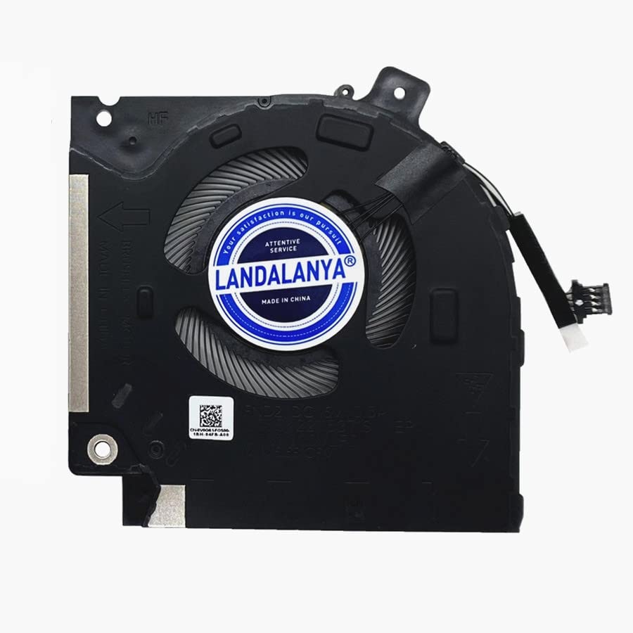 Landalanya Replacement New Laptop Cpu+Gpu The Main Cooling Fan For Dell Alienware X15 R1 X15 R2 Rtx30 Series 082Vd4 0V0G61 Dfs5K