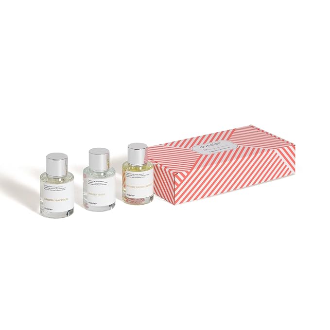 Dossier - Eau de Parfum - Universal Crowd Pleasers 50 ML Trio Set - Ambery Saffron - Woody Sage - Woody Sandalwood - 3x Fragrance 1.7 Fl oz