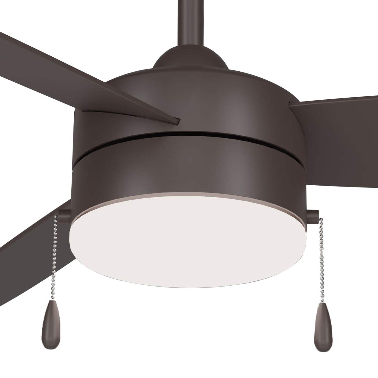 Minka-Aire F670L-Orb Airetor Iii 54 Ceiling Fan With Led Light And Pull Chain In Oil Rubbed Bronze Finish