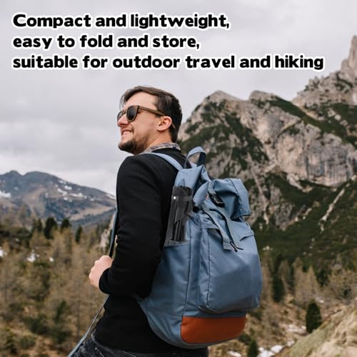 Portable Folding Camping Stool, Travel Fishing Chair Quad Frame Camping Chair Maximum Weight 290 lbs Lightweight Outdoor F...