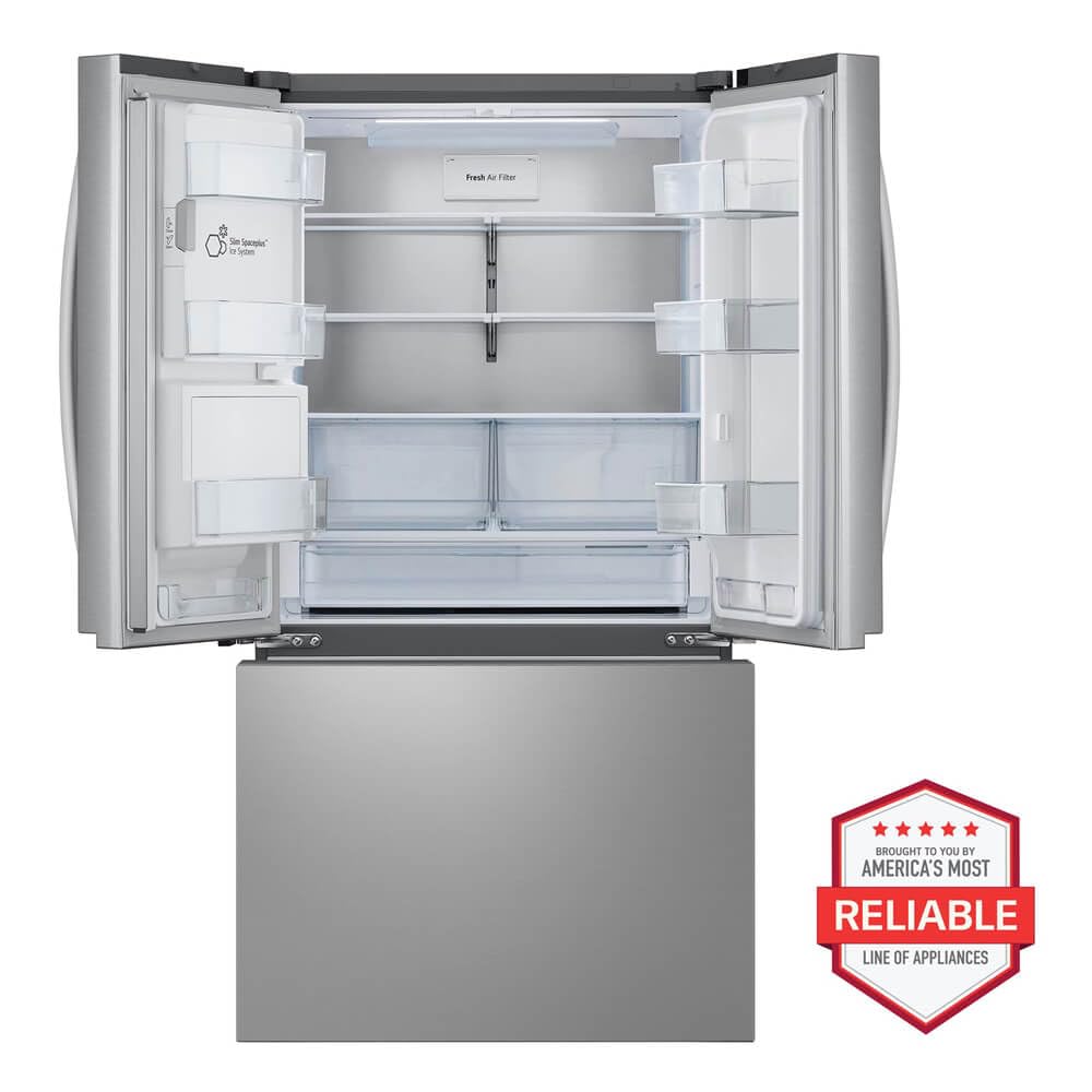 LG LRRXC2606S 26 Cu. Ft. Stainless Counter-Depth French Door Smart Refrigerator