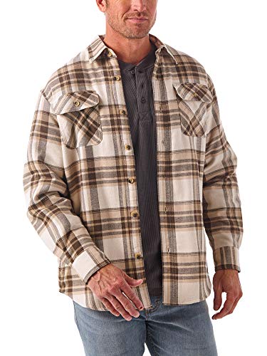Wrangler Authentics Mens Long Sleeve Sherpa Lined Shirt Jacket