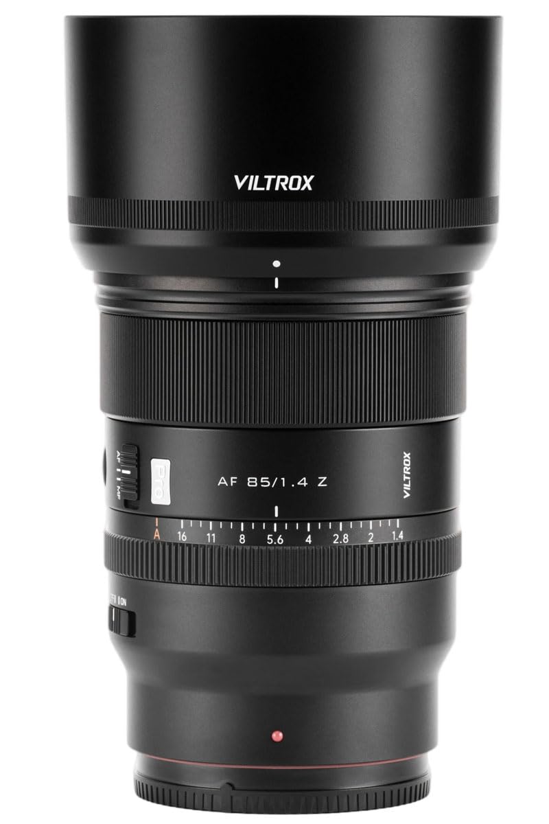 VILTROX 85mm f/1.4 F1.4 Z STM Full Frame Portrait Lens for Nikon Mirrorless Cameras,Autofocus Large Aperture Lens Compatible with Z-Mount Z30 Z50 Z50II ZFC Z5 Z5II Z6 Z6II Z6III Z7 Z7II Z8 Z9 ZF ZR