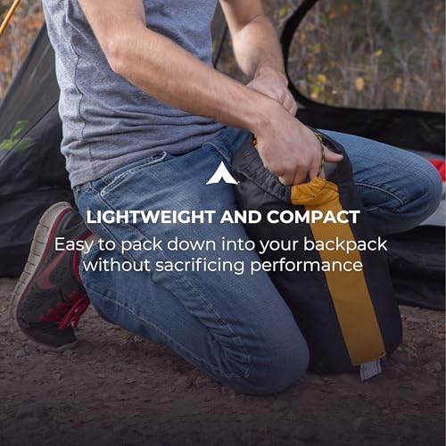 Teton 20F and 5F Degree Sleeping Bag; Lightweight, Warm Weather Mummy Sleeping Bags for Adults and Kids, Camping, Backpack...