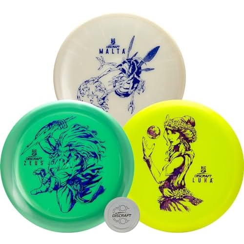 Paul McBeth Big Z Three-Pack Disc Golf Set - Zeus, Malta, Luna - Unique Colors/Foils Combinations