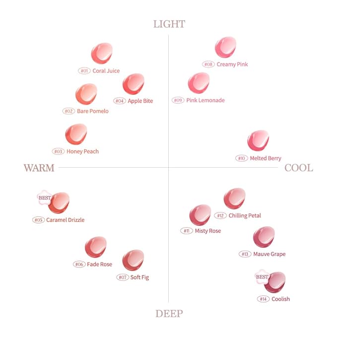 dasique Pure Water Lip Gloss #11 Misty Rose 0.09 oz | Variety of Colors | Dewy Gloss | Buildable Gloss Tesxture | Non-Sticky | K-beauty