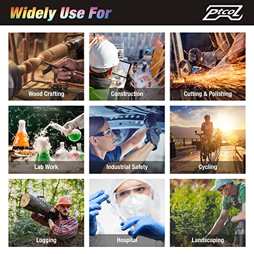 28 Pack Safety Glasses (Bulk Pack of 24+4) Unisex Black Tinted Anti-Scratch Protective Goggles Impact Resistant Lens Eyewe...