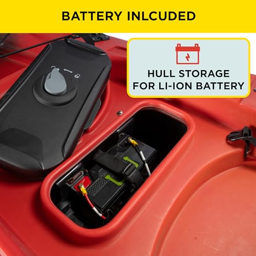 Old Town Ocean Kayak Malibu ePDL+ 120 Solo Sit-on-Top Recreational Kayak with Motor Power-Assisted Pedal and Cruise Contro...