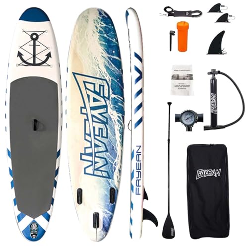 Inflatable Paddle Board,Stand Up Paddle Board,Anti-Slip EVA Deck,Complete SUP Accessories for All Skill Levels,Widened Pad...