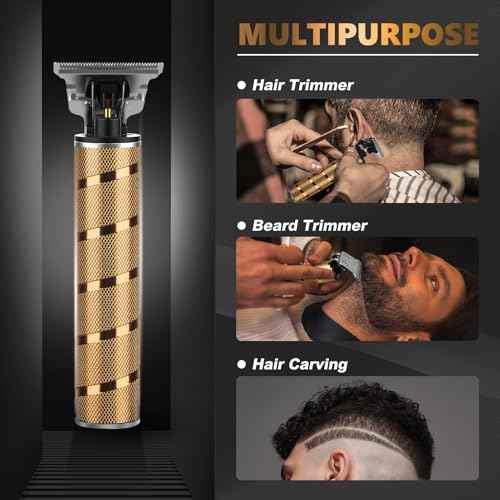 Ufree Hair Trimmer & Beard Trimmer for Men Professional, Electric Razor Shavers for Men, T Blade Precision Edgers Liners, Barber Clippers for Hair Cutting Mustache Facial, Mens Gifts