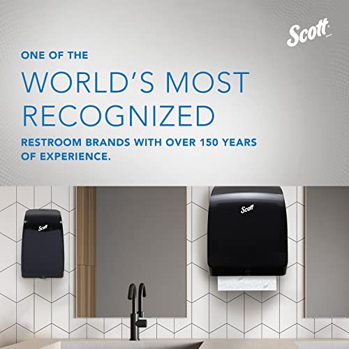 Scott Professional High-Capacity Hard Roll Paper Towels, Bulk (25702), Hardwound, Elevated Design, Absorbency Pockets, White, for ScottBrand Blue Core Dispensers (6 Rolls at 1,150' Each, 6,900'/Case)