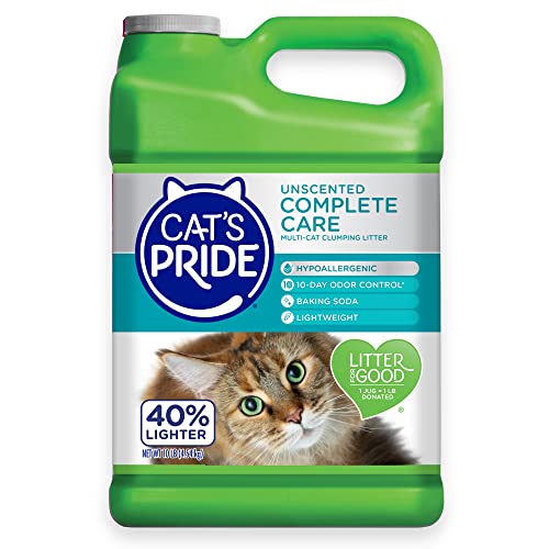 Cat's Pride Premium Lightweight Clumping Litter: Complete Care - Up to 10 Days of Powerful Odor Control - Hypoallergenic -...