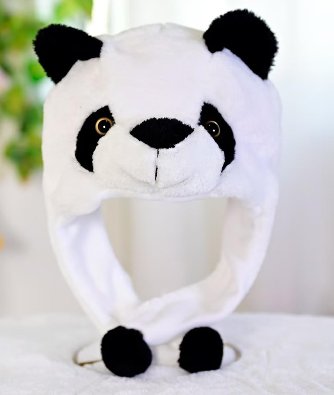 Veryrich Plush Hats, Super Soft Warm Hat Animal Hats, Cozy Winter Hat Novelty Party Cap for Kids Girls Boys - One Size (Panda Hat)