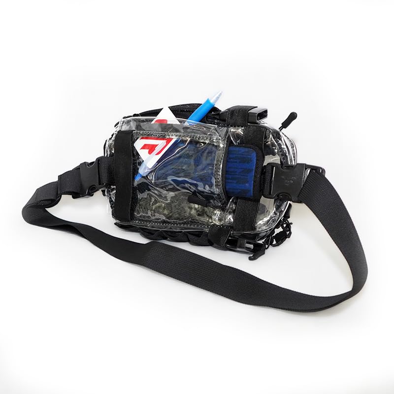 Clear Modular Fanny Pack – Stadium Approved 5x9 Belt Bag with Locking Zipper Clips – Anti-Theft See Through Crossbody for ...