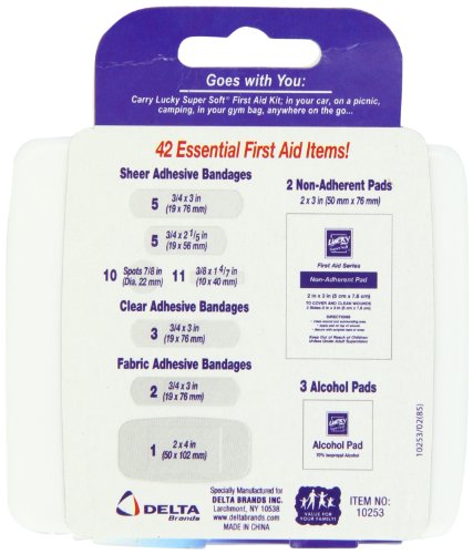 Lucky Super Soft First Aid Kit, 42 Count
