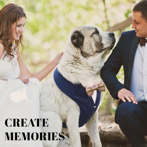 AVERYDAY Dog Tuxedo for Wedding Outfit, Dog Suit and Tie Costumes for Birthday, Halloween, Cosplay, Christmas Party, Pet F...