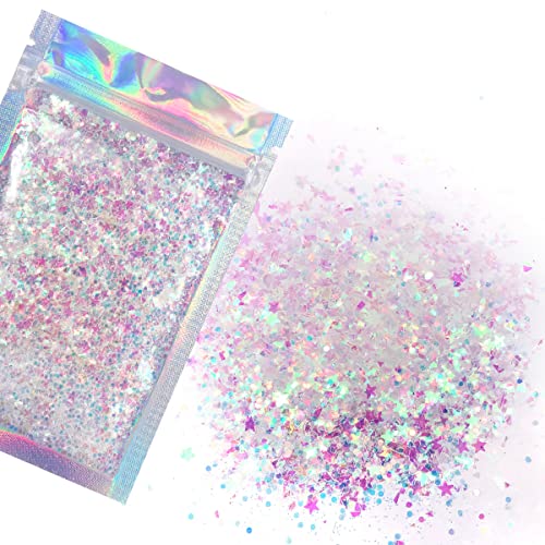 Iridescent Face & Body Glitter - Chunky Glitter - Uses Include: Holidays, Cheerleading, Festival, Rave, Hair, Makeup, Fac...