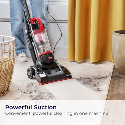 Bissell CleanView Compact Upright Vacuum, Fits in Dorm Rooms & Apartments, Lightweight with Powerful Suction and Removable...