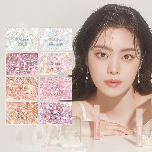 dasique Starlit Jewel Liquid Glitter (04 Rose Quartz) | Twinkle Glitter Shadow | Korean Makeup | Shimmer Eye Make Up | Eye...