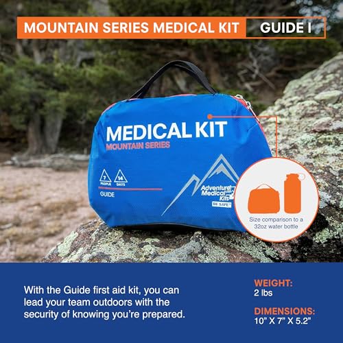 Adventure Medical Kits Mountain Series Medical Kit - Guide - Emergency Medical First Aid Kit - for 7 People for 14 Days - ...