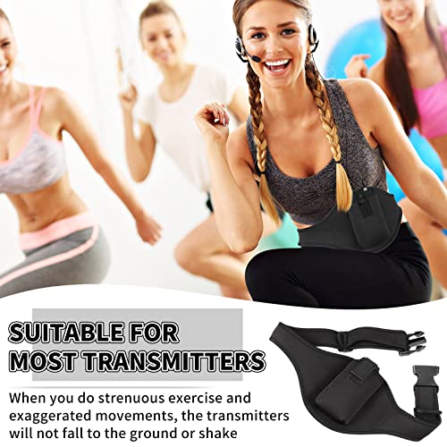 Jexine 20 Pack Mic Belt Wireless For Theatre Neoprene Microphone Holder With Anti Dropping Strap Sweat Absorbent Belt Waistband