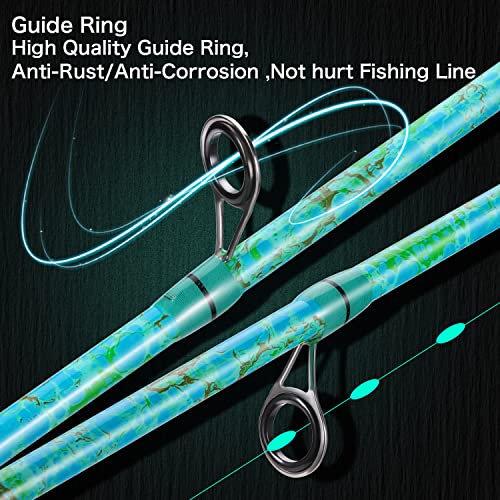 Sougayilang Fishing Rod and Reel Combo, 2-Piece 5-Foot 6-Inch Graphite & Fiberglass Rod, Durable and Strong, Quickset Ant...