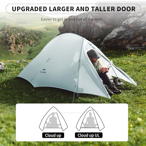 Naturehike Cloud-Up 2 Person Tent Lightweight Backpacking Tent with Footprint - Free Standing Ultralight Camping Hiking Ba...