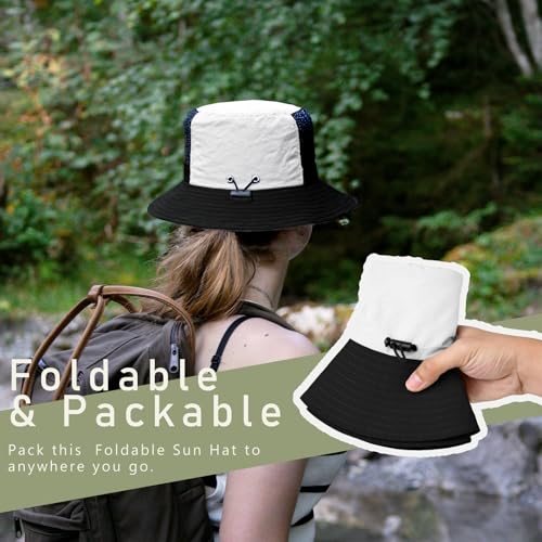 ZOORON Sun Hats for Teens Men Women Waterproof Fishing Hat UPF 50+ Bucket Hat Quick Dry Safari Hat for Beach Hiking Garden