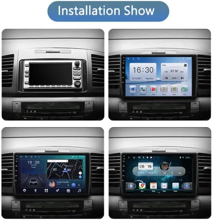 for Toyota Allion Premio T240 Radio 2001-2007 Android 13 Car Stereo 9" Touchscreen Wireless Carplay Android Auto GPS Navig...
