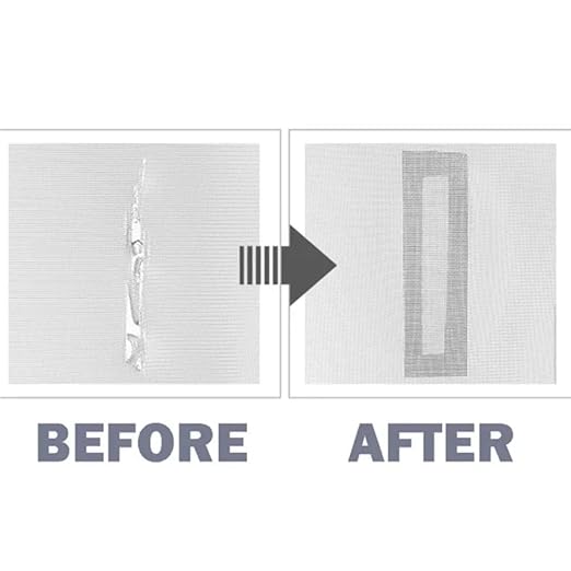 2024 New Strong Adhesive Screen Repair Tape - Window Screen Repair Kit, Adhesive & Waterproof Tape Fiberglass Repair Kit for Window Screen and Screen Door - Repair It Just 1 Second (Black)