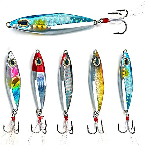 Sougayilang Fishing Rod Combos with Telescopic Fishing Pole Spinning Reels Fishing Carrier Bag - 1.8M/5.91FT with 5PCS Jig...