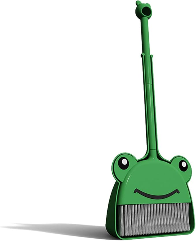CCYLEZ Kids Exquisite Animal Broom Dustpan Set Easy Storage Cultivating Cleaning Habits for Play Toy [Living Room, Kindergarten] Sturdy PET