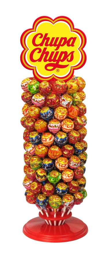 Chupa Chups Lollipops Display with 120 Assorted Lollipops
