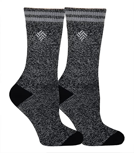 Columbia womens 2 Pack Fleece Lined Thermal Crew Socks