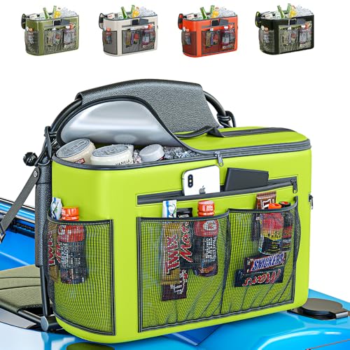 Skywin Kayak Cooler Behind Seat, Waterproof Cooler for Kayaking, Compatible with Lawn Chair Style Seats, Stores Drinks and...