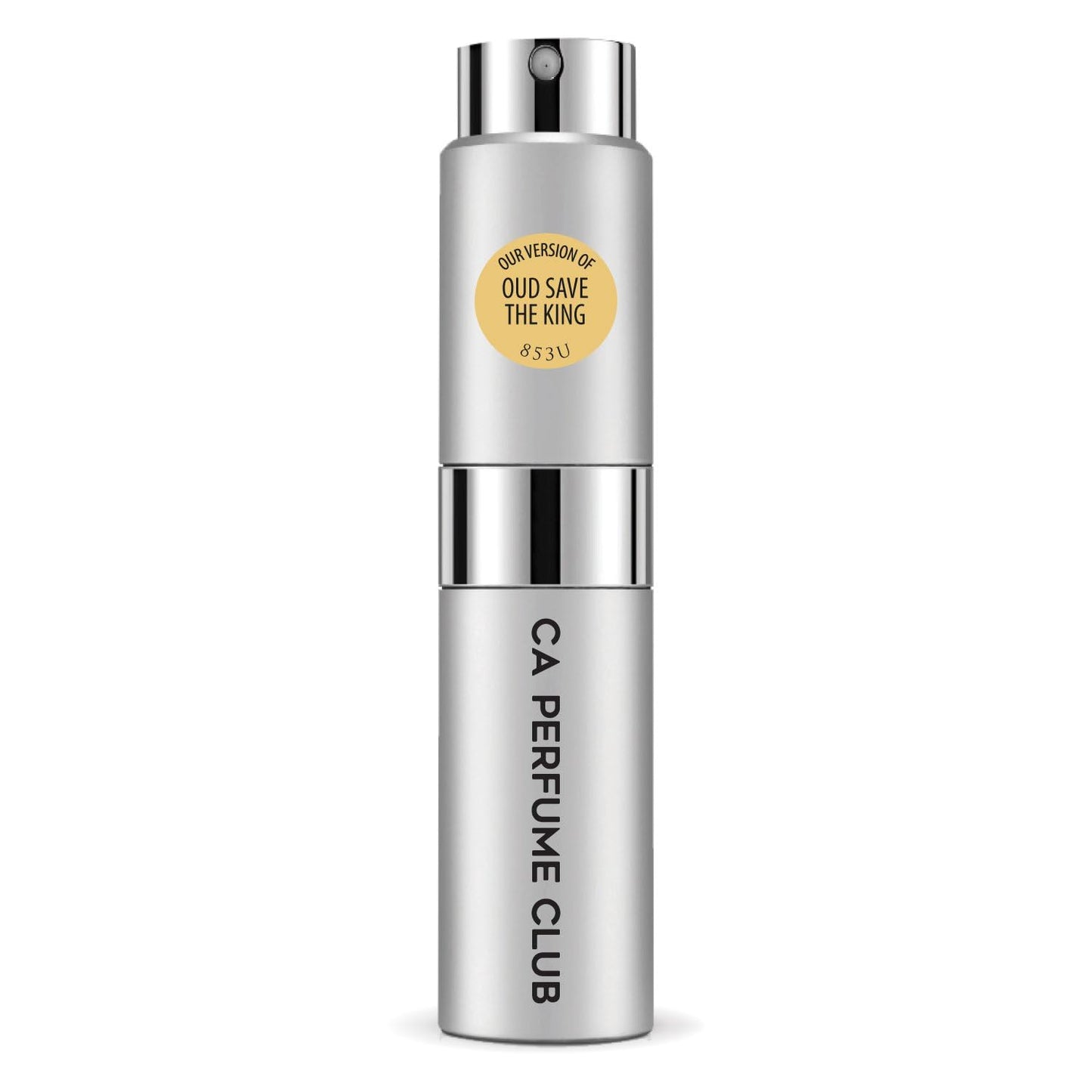 CA Perfume Impression of Oud Save The King for Women and Men Amber Scent Long Lasting Unisex Fragrance Eau De Parfum Travel Size Refillable Atomizer Spray 0.27 Fl Oz 8ml