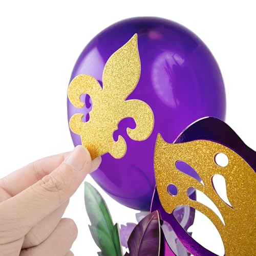 Cheerland Mardi Gras Decorations Mardi Gras Table Centerpiece Decor Birthday Masquerade Carnival For New Orleans Mask Fat ...