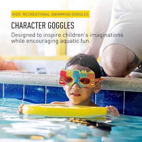 FINIS Character Swim Goggles for Kids - Fun Themed Designs - UV Protection - Anti-Fog Lenses - Soft Silicone Fit