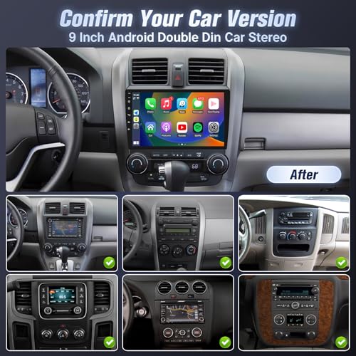 9inch Android Radio Stereo with Wireless Apple Carplay & Android Auto,Car in-Dash GPS Navigation 5G WiFi Bluetooth MirrorL...