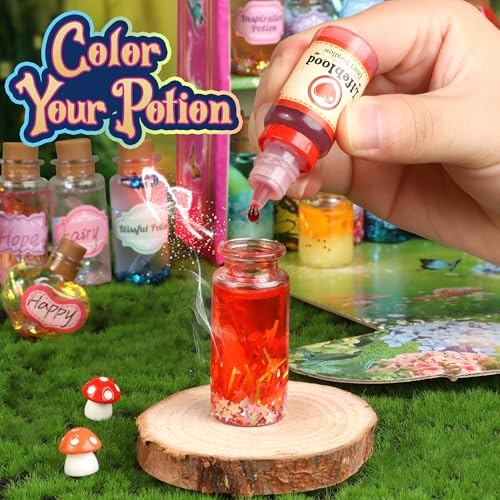 wookidel Fairy Magic Craft Kit for Kids with 20PCS Potion Bottles - Fairy Magical Potions Making Craft Kit - Gift for Chri...