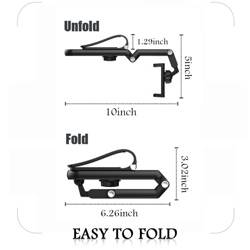 Ygdmd Upgraded Car Sun Visor Phone Holder,180 Adjustable Sunvisor Phone Holder For Car With 360 Swivel Design For Viewing Naviga