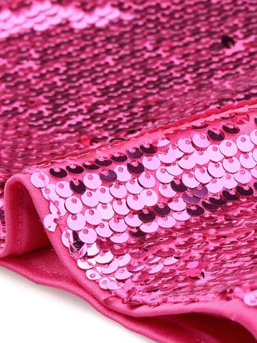 Allegra K Sequin Dress for Women Party Cocktail Lantern Long Sleeve Sparkly Glitter Disco Outfits Bodycon Mini Dresses