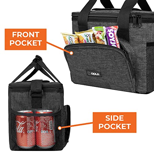 OPUX Soft Cooler Bag, Insulated Collapsible Lunch Cooler Bag for Men Work Camping Beach Travel, Portable Soft Sided Leakpr...