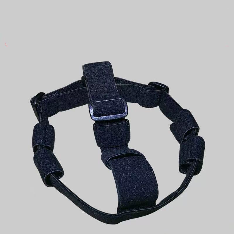 RecDec Headband Flashlight Holder Rechargeable Flashlights Headlamp Straps Adapter Converter with Triple Flashlights Holde...
