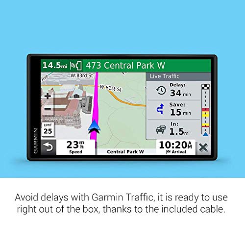Garmin DriveSmart 55 & Traffic: GPS Navigator with a 5.5” Display, Hands-Free Calling, Included Traffic alerts and Informa...