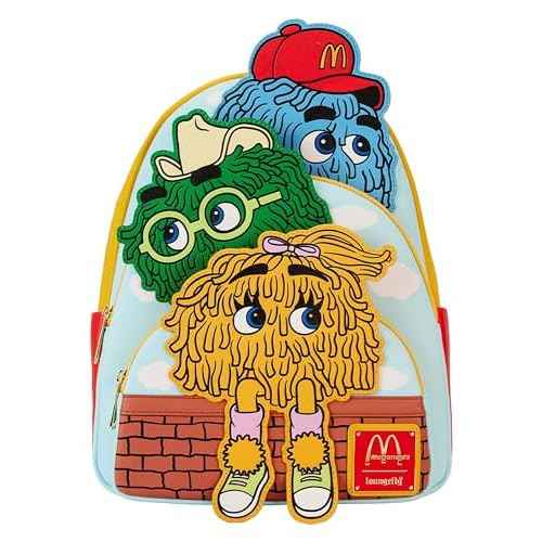 Loungefly McDonald's Fry Kids Triple Pocket Mini Backpack Standard